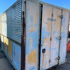 中古　アルミコンテナ　物置