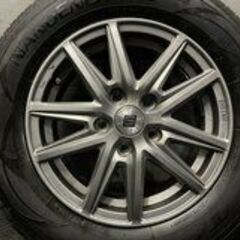 【TOYO NANOENERGY 3 plus 205/65R15】夏タイヤ【SEIN 15インチ 6J5HPCD114.3+53】18年製 バリ溝 ステップワゴン ストリーム等　(TG871)クレジットカード QRコード決済可能