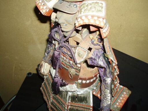 昭和初期の武者人形 鎧 兜 収納箱 つき - かぶと