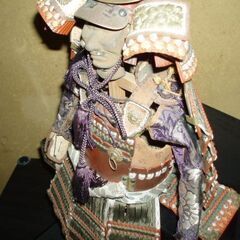昭和初期の武者人形 鎧 兜 収納箱 つき
