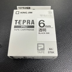 テプラ 6ミリ 透明テープ