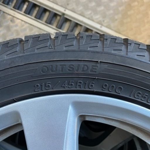 ポロ純正16インチアルミホイール　スタッドレス4本セット