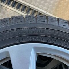 ポロ純正16インチアルミホイール　スタッドレス4本セット