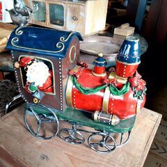 クリスマス サンタクロース 置物 オブジェ 機関車 ディスプレイ...