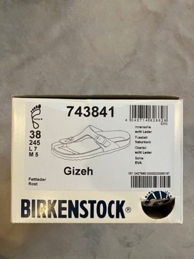 Birkenstock Gizeh 茶　24.5cm