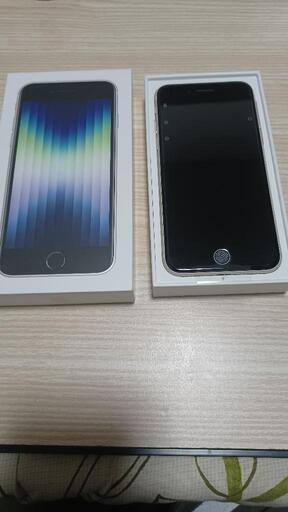 iPhone　SE第３世代64Gホワイト、ブラック計4台入荷