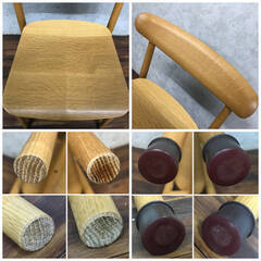 🔷🔶🔷KI14/90　飛騨産業 キツツキ SEOTO チェア 板座 ホワイトオーク OU色 KD201N ダイニングチェア 椅子 イス 食堂椅子 インテリア 展示品     🔷🔶🔷