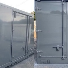 No.687 保冷バン 3ｔ 車 アルミ 箱 バイク 倉庫 トラック コンテナ 米 保管庫 物置 DIY