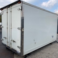 No.691 保冷バン 2ｔ 車  アルミ 箱 バイク 倉庫 トラック コンテナ 米 保管庫 物置 DIY