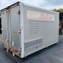 No.692 アルミバン 2ｔ 車 アルミ 箱 バイク 倉庫 トラック コンテナ 米 保管庫 物置 DIY