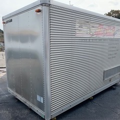 No.692 アルミバン 2ｔ 車 アルミ 箱 バイク 倉庫 トラック コンテナ 米 保管庫 物置 DIY