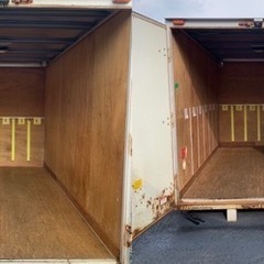 No.692 アルミバン 2ｔ 車 アルミ 箱 バイク 倉庫 トラック コンテナ 米 保管庫 物置 DIY