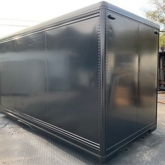 No.695 アルミバン 2ｔ 車  アルミ 箱 バイク 倉庫 トラック コンテナ 米 保管庫 物置 DIY