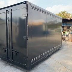 No.695 アルミバン 2ｔ 車  アルミ 箱 バイク 倉庫 トラック コンテナ 米 保管庫 物置 DIY