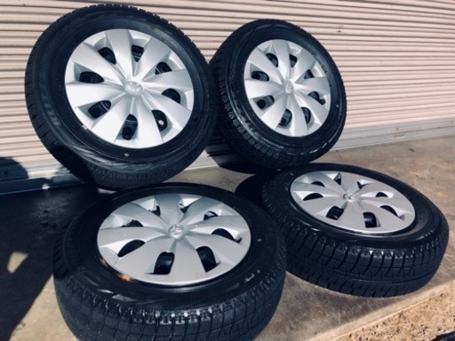 冬タイヤ 175/65R14 トヨタ純正ホイール付きスタッドレス バリ山4本組