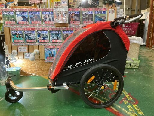 BURLEY バーレー 牽引or手押しＯＫ ２人乗りベビーカー バギーカー ハニー・ビー(HONEY BEE) 【愛品倶楽部柏店】