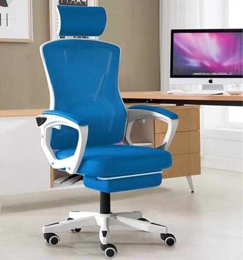 美原店　新品　人間工学 オフィスチェア デスクチェア 在宅勤務 事務椅子 回転椅子 いす パソコンチェア PCチェア 360度回転 高さ調節椅子