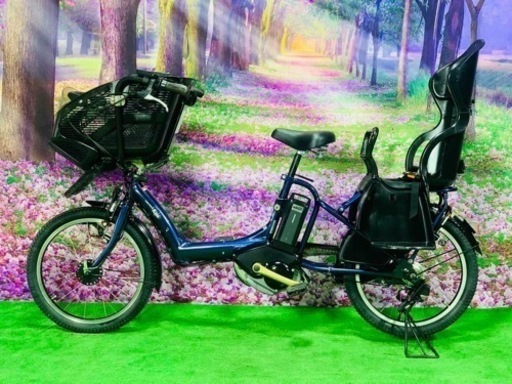 ❷ 4625子供乗せ電動自転車ヤマハ3人乗り新品20インチ良好バッテリー
