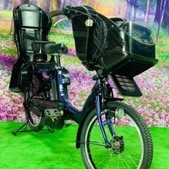 ➁ 4625子供乗せ電動自転車ヤマハ3人乗り新品20インチ良好バッテリー