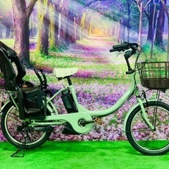 ❷ 4628子供乗せ電動自転車ブリヂストン新品20インチ良好バッテリー