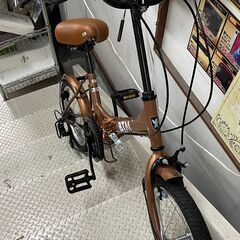 折りたたみ自転車 BTM BIKE 16インチ 変速あり ブラウン【ユーズド