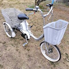 【ネット決済・配送可】電動三輪自転車 ブリヂストン アシスタワゴ...