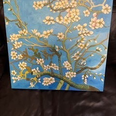 花咲くアーモンドの木の枝 / 油絵