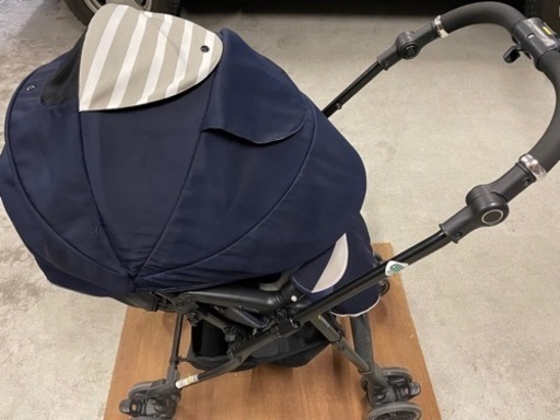 ベビーザらス限定】ミニモプラス ベビーカー ペールブラック ホワイト