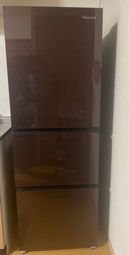 冷蔵庫　ハイセンス　ダークブラウン　美品
