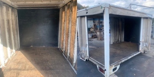 No.690 2t 車 アルミ 箱 バイク 倉庫 トラック コンテナ 米 保管庫