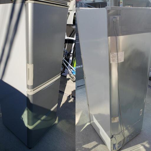 SHARP シャープ 3ドア 冷凍冷蔵庫 SJ-WA35B-S 左右開き どっちもドア 350L 真ん中冷凍室\n2016年製