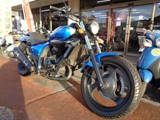NO.4572　エリミネーター２５０Ｖ　水冷４サイクルＶツイン２５０ｃｃエンジン   メタリックブルー＆シルバー　☆彡
