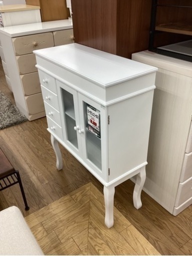KL-33【新入荷　アウトレット】ミラー付きジュエリーBOX 白