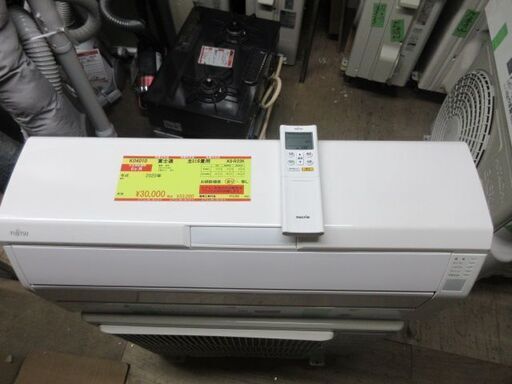 K04010　富士通　 中古エアコン　主に6畳用　冷房能力　2.2KW ／ 暖房能力　2.5KW