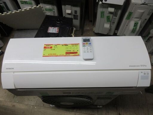 K04011　日立 中古エアコン　主に6畳用　冷房能力　2.2KW ／ 暖房能力　2.2KW