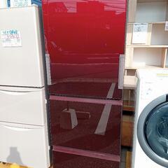 【2018年】シャープ 冷蔵庫 SJ-GW36D-R 356L ☆【シャープ】3ドア冷蔵庫 両開きドア 2018年 356L ガラストップ [SJ