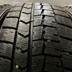DUNLOP WINTER MAXX WM02 215/55R17 17インチ スタッドレス 4本 2019年製 バリ溝 エスティマ ヴェゼル カムリ等　(VTO652) クレジットカード QRコード決済可能