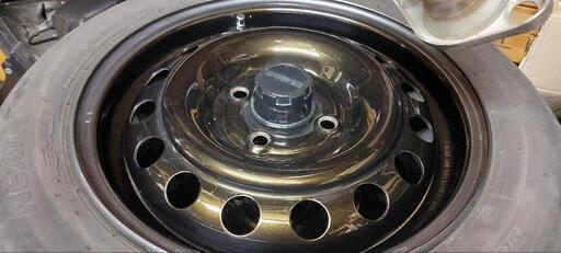 鉄チン スチールホイール 業者塗装 14インチ 155/65 14r タイヤ付き  軽バン 軽トラ