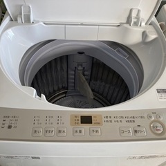シャープ全自動洗濯機、6kg穴なし節水モデルES-GE6C-W 2018年製