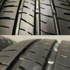 【DUNLOP ENASAVE EC204 195/65R15】夏タイヤ【VAGGIO TK10 15インチ 6J4HPCD100+45】18年製 バリ溝 カローラフィールダー等　(MTR24)クレジットカード QRコード決済可能