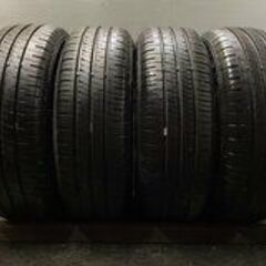 【DUNLOP ENASAVE EC204 195/65R15】夏タイヤ【VAGGIO TK10 15インチ 6J4HPCD100+45】18年製 バリ溝 カローラフィールダー等　(MTR24)クレジットカード QRコード決済可能