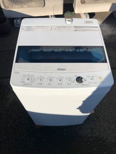 【中古品】ハイアール 縦型洗濯機 JW-C55D 5.5kg 2019年製