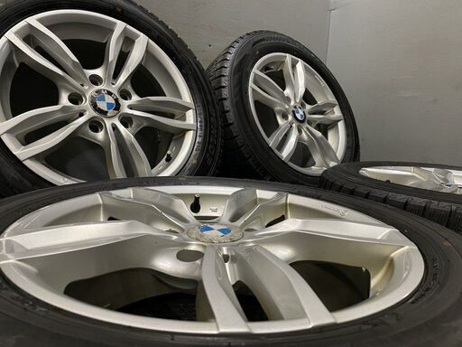 【DUNLOP WM02 205/55R16】スタッドレス【阿部商会 MAK 16インチ 7J5HPCD120+44】バリ溝 BMW/1シリーズ/2シリーズ等　(VTM681)クレジットカード QRコード決済可能