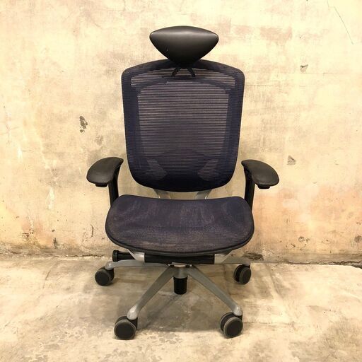 ✨期間限定・特別価格✨Okamura／オカムラ 高級コンセッサチェア 肘付きハイバック オフィス ビジネス 中古椅子家具 CM31SB N