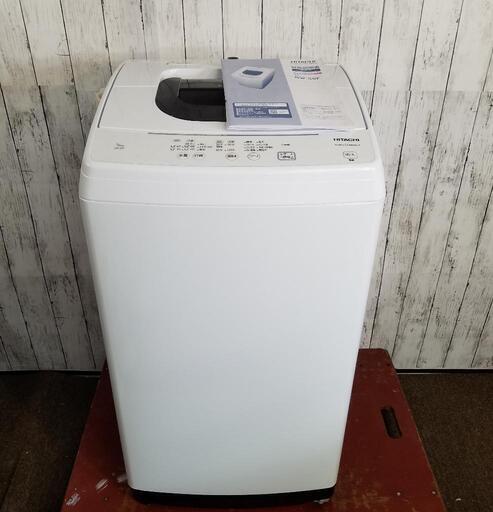 【美品】HITACHI 日立 全自動洗濯機 NW-50F ピュアホワイト 2020年製 5.0kg 白