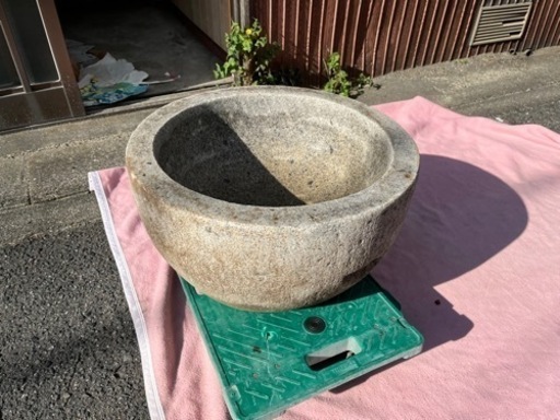 石臼　お正月の餅つきに