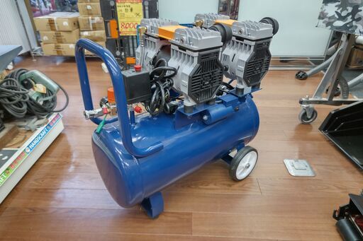 【引取限定】TRY-POWER TR-303EC 常圧静音コンプレッサー オイルレス 39L  イリイ 美品！【ハンズクラフト安佐北店】