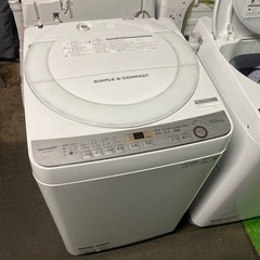 大阪送料無料★3か月保障付き★洗濯機★2019年★ES-GE7C-W★IS-87 ②大阪限定○配送無料○2019年製○SHARP○ES-GE7C○洗濯機