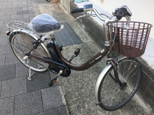 地域限定送料無料 パナソニック ビビ ライトユー 軽量車 24インチ 茶