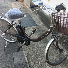 地域限定送料無料 パナソニック ビビ ライトユー 軽量車 24インチ 茶 